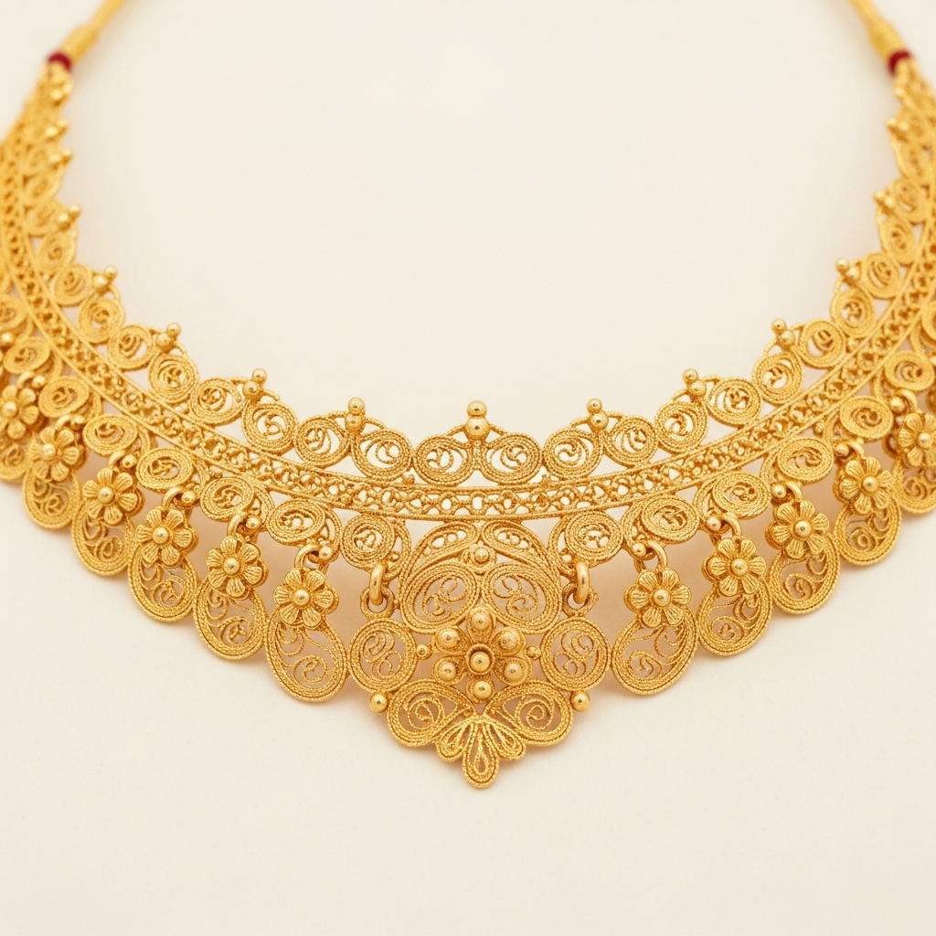 22K Gold Necklace Set